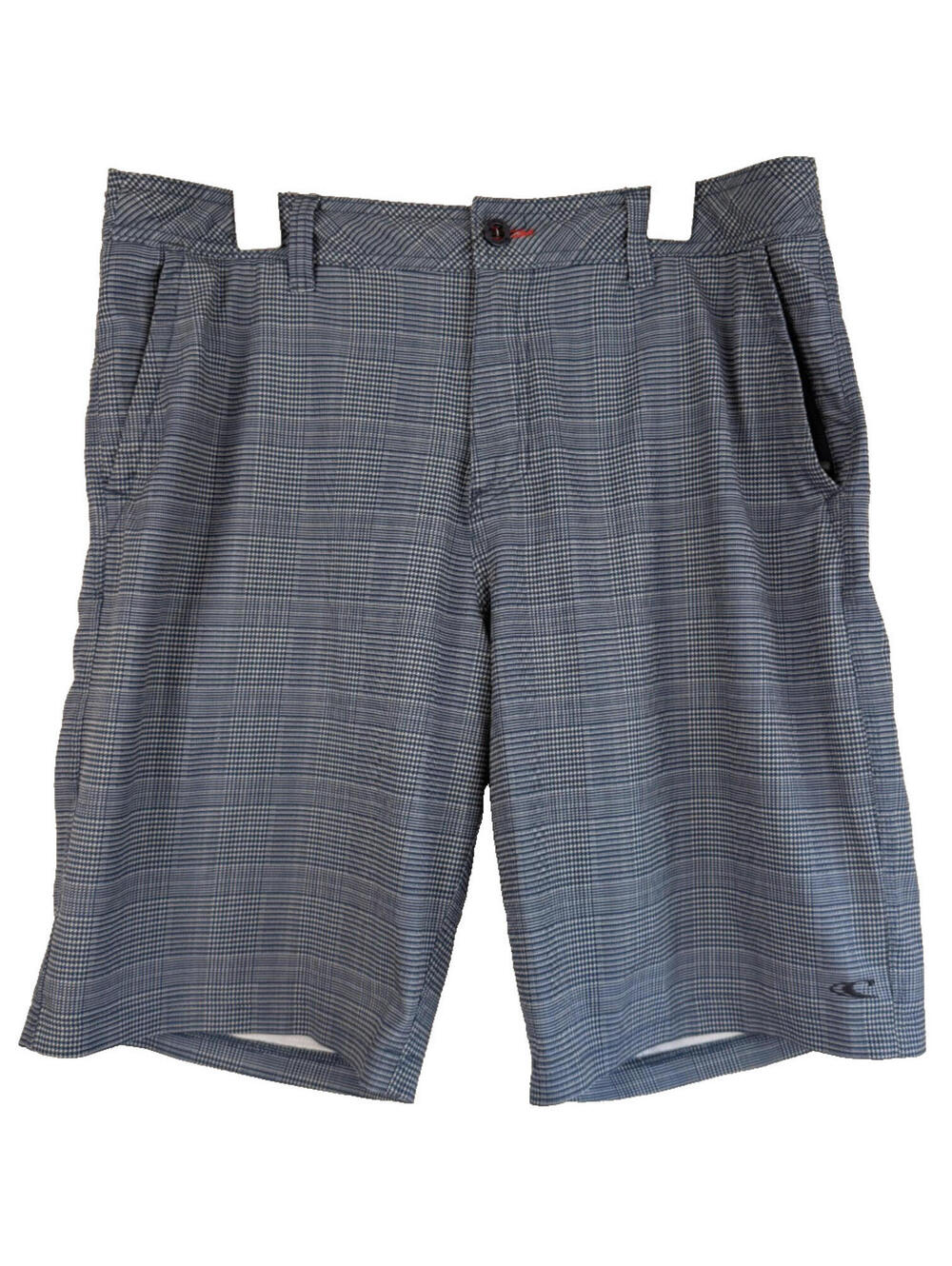 O'Neill Men's Hybrid Shorts Size 36 Blue and White Striped Walk Shorts Stretch